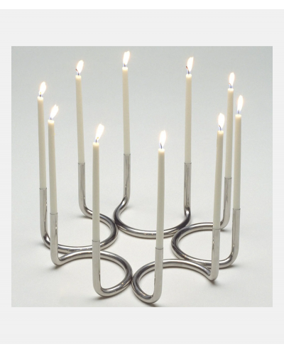 Gemini Candle Holder Steel - Peter Karpf 1965